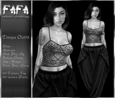 Second Life Marketplace - DEMO{FAFA}Timaya Outfit